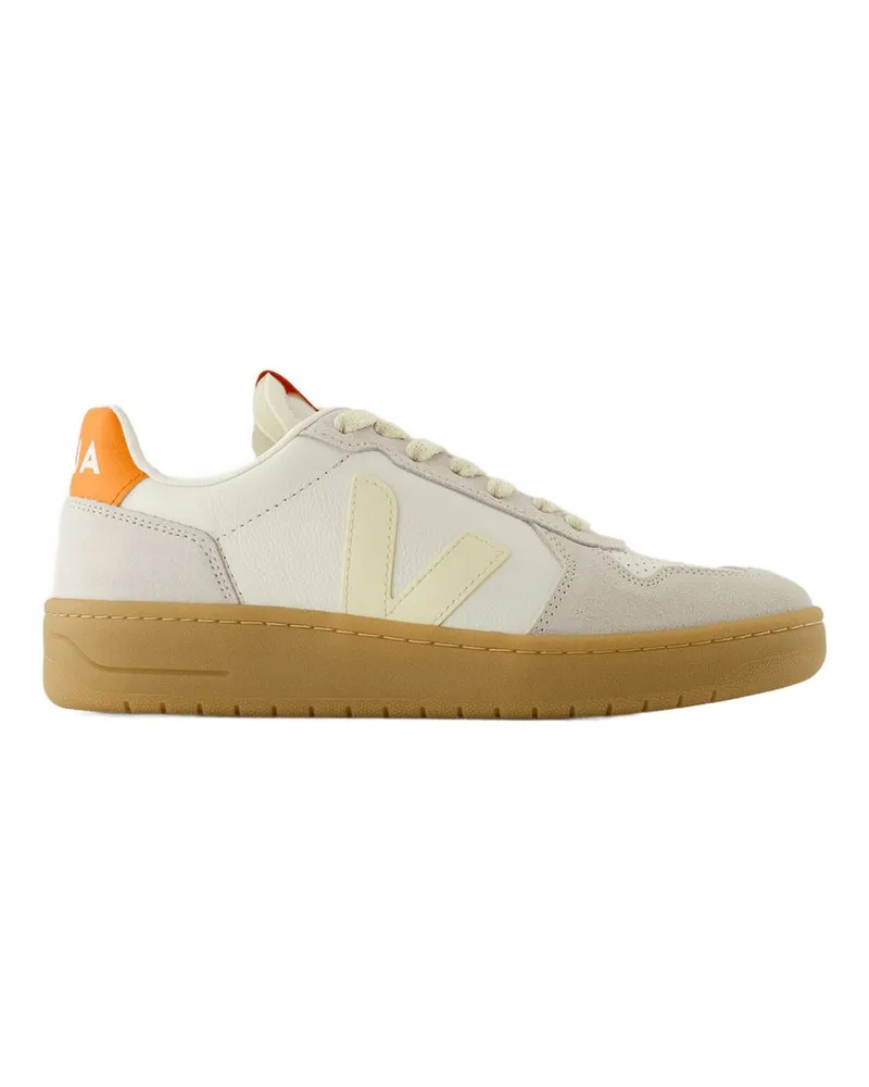 VEJA Women's V 82 Sneakers -  Leather White Calfskin Shoes White