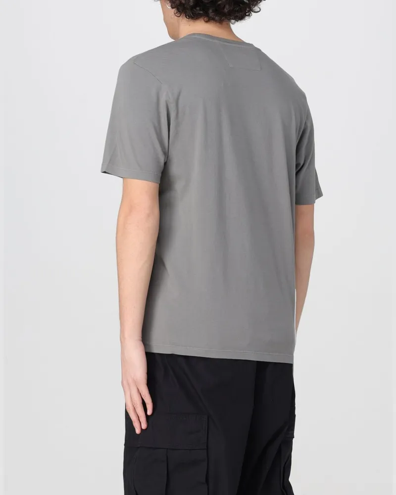 C.P. Company Men's Jersey 24-1 Logo T-Shirt Grey Clothing > Polo & T-Shirts Gray