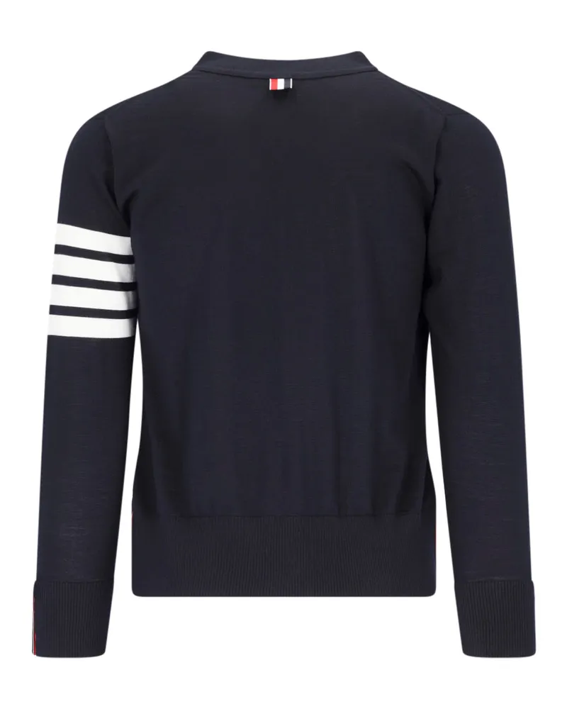 Thom Browne Men's Sweaters Blue Virgin Wool Navy