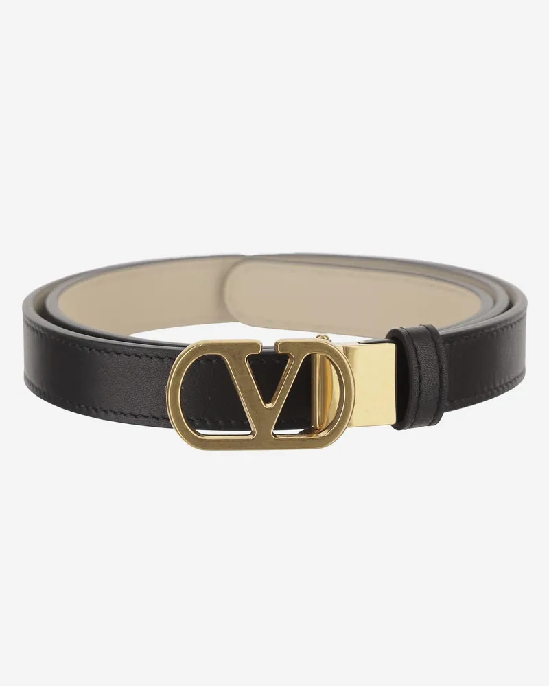 Valentino Garavani VLogo Signature Belt — Black Black