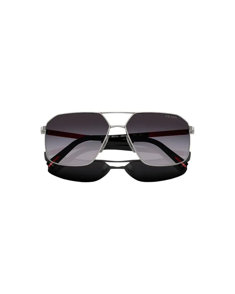 Prada 0PS Aviator Sunglasses — Gray Gray
