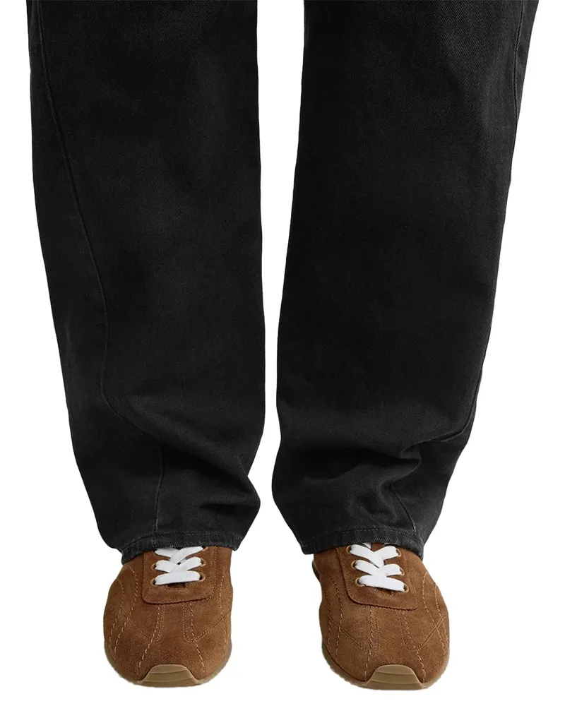Totême Suede Sneaker — Brown Brown