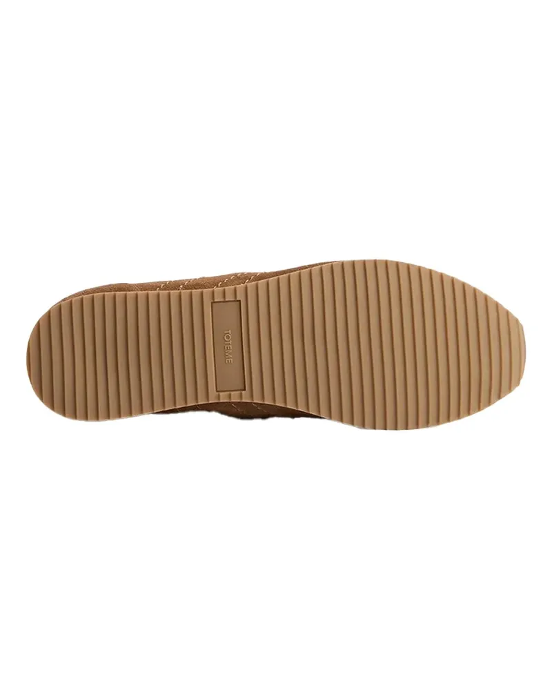 Totême Suede Sneaker — Brown Brown
