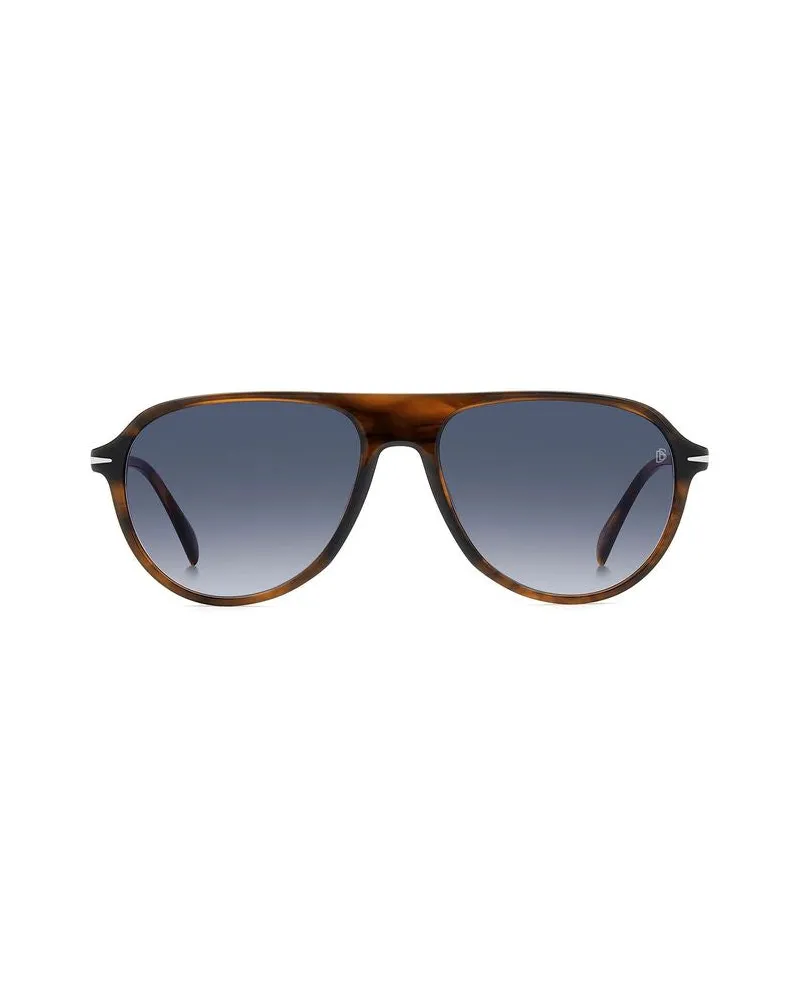 David Beckham Men's Sunglasses Brown-Havana Acetate Brown