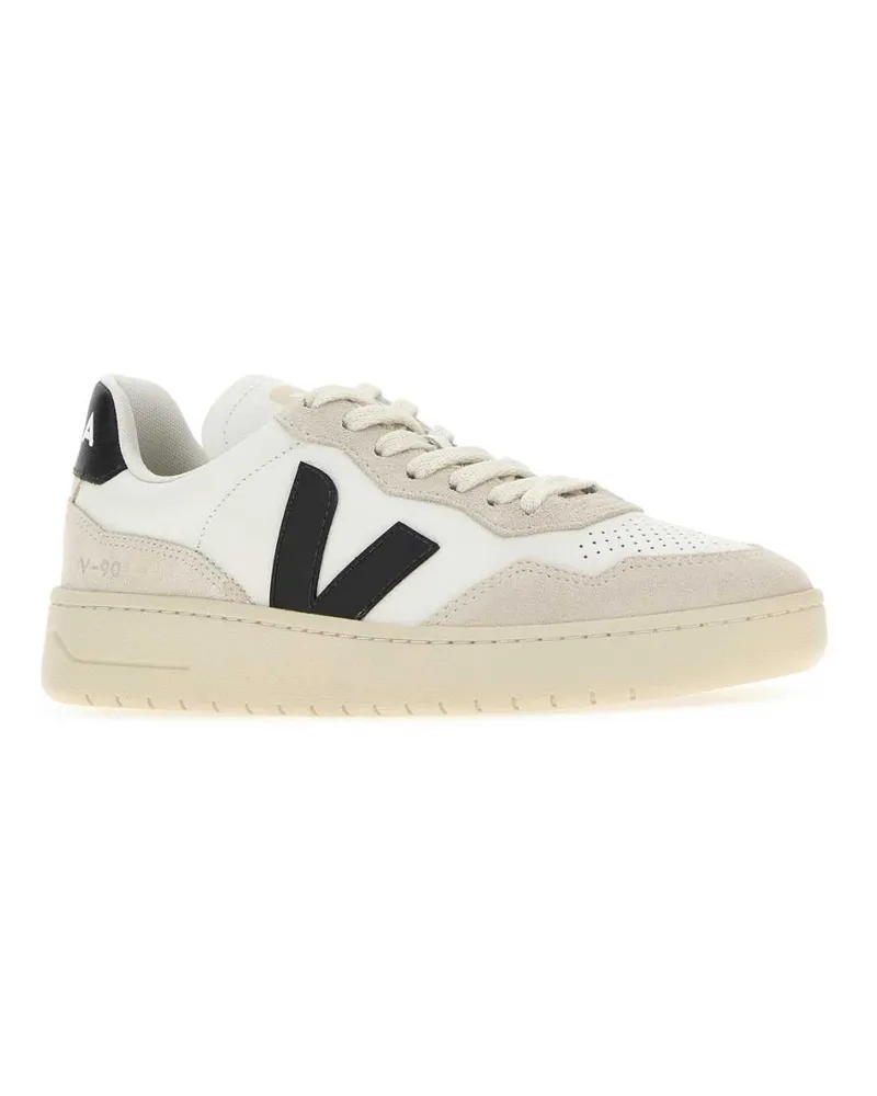 VEJA Women's Multicolor Leather And Suede V-90 Sneakers Eaglecashew Beige