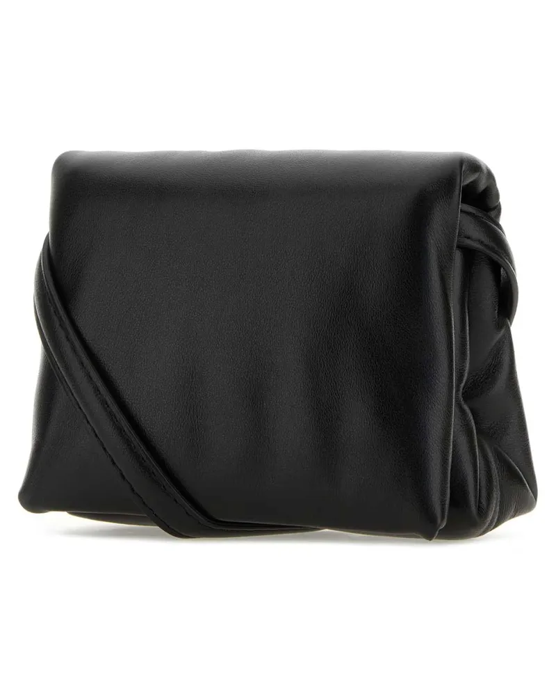 Marni Women's Black Leather Mini Prisma Clutch Black