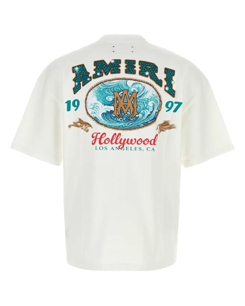 Amiri Hollywood Graphic T-Shirt — White White