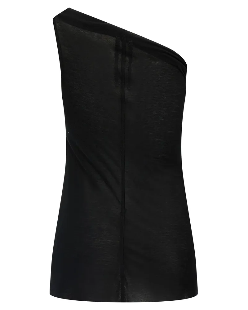 Rick Owens Women's Black Viscose T-Shirt Black