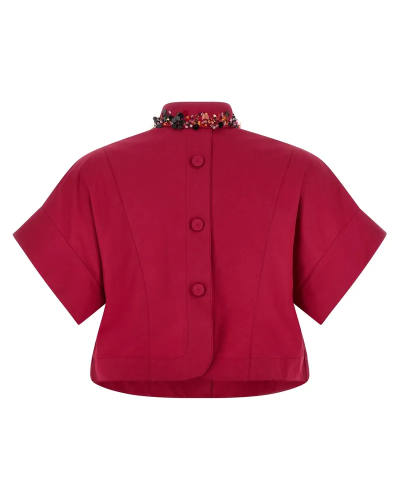 Fendi Women's Multicolor Cotton Blouse Red