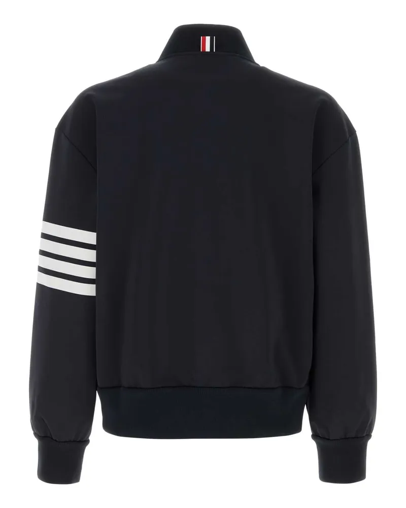 Thom Browne Mjt569aj0242 415 Navy Viscose Polyamide Elastane Giubbini Jacket Navy