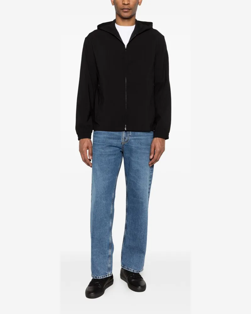 Emporio Armani Hooded Blouson Jacket — Black Black