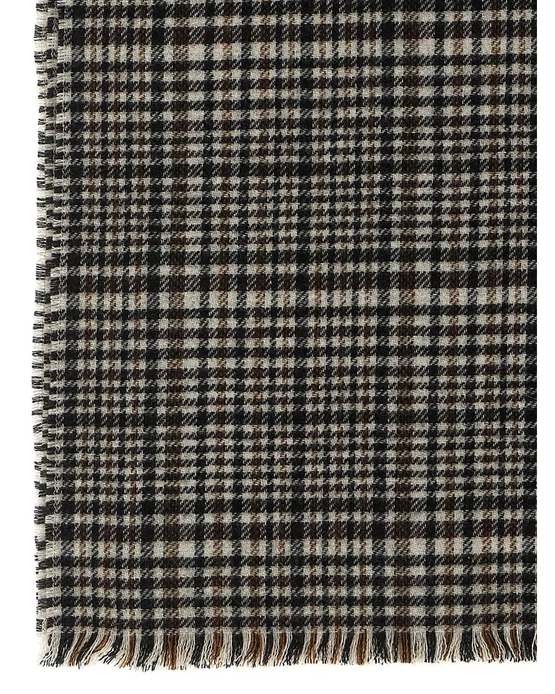 Brunello Cucinelli Cashmere Prince of Wales Scarf — Multicolor Multicolor