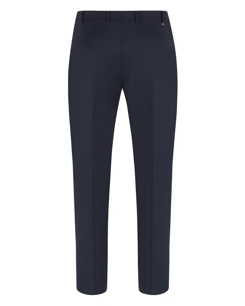 PT TORINO Men's Stretch Wool Trousers Blue Virgin Navy