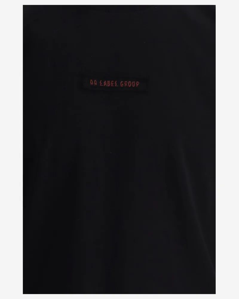 44 LABEL GROUP Skeleton Graphic Print T-Shirt — Black Black