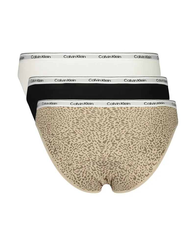 Calvin Klein Cotton Bikini Bottoms — Black Black