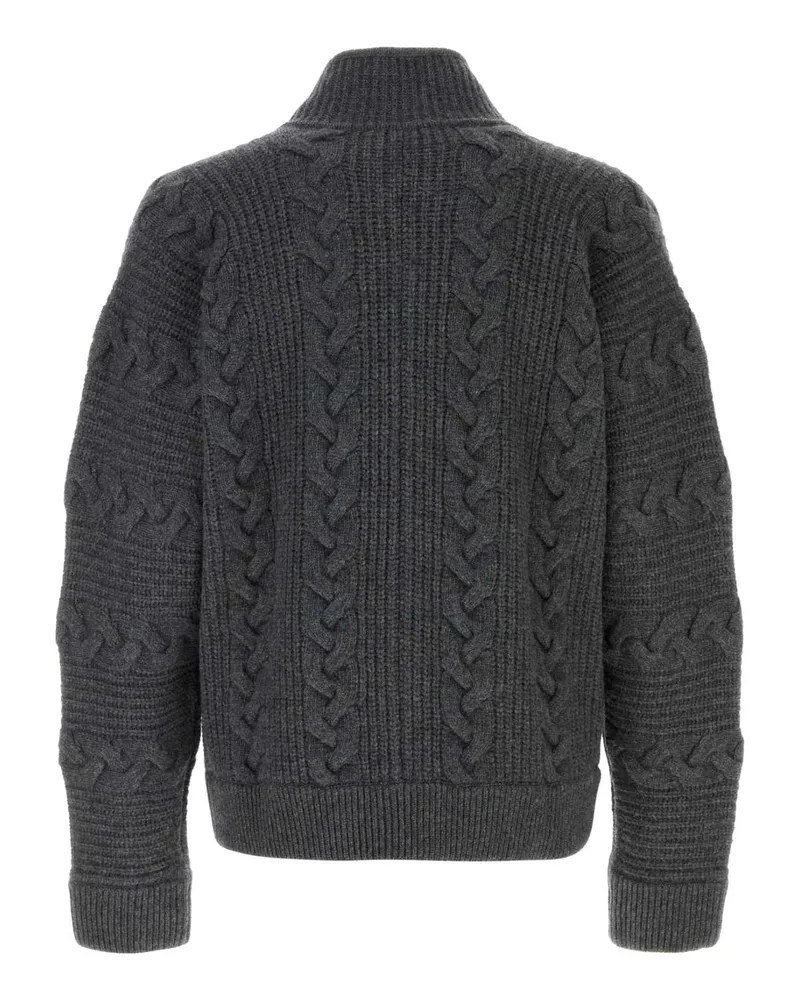 Versace Outerwear Cardigan — Gray Gray
