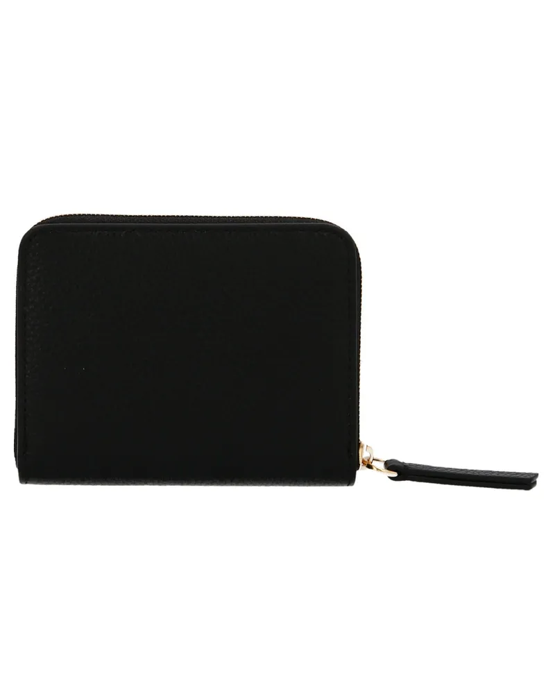 Mulberry Logo-Plaque Leather Wallet — Black Black