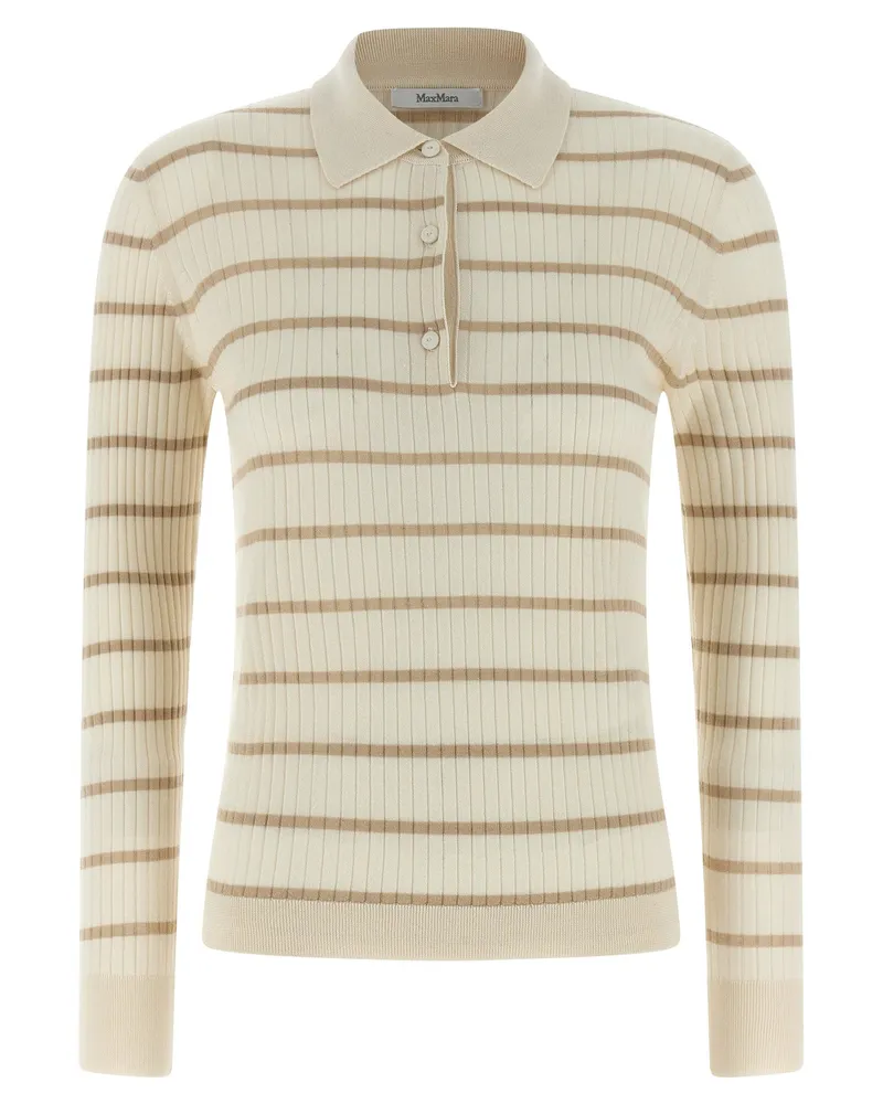 Max Mara Women's Beige Cashmere Polo Shirt Beige
