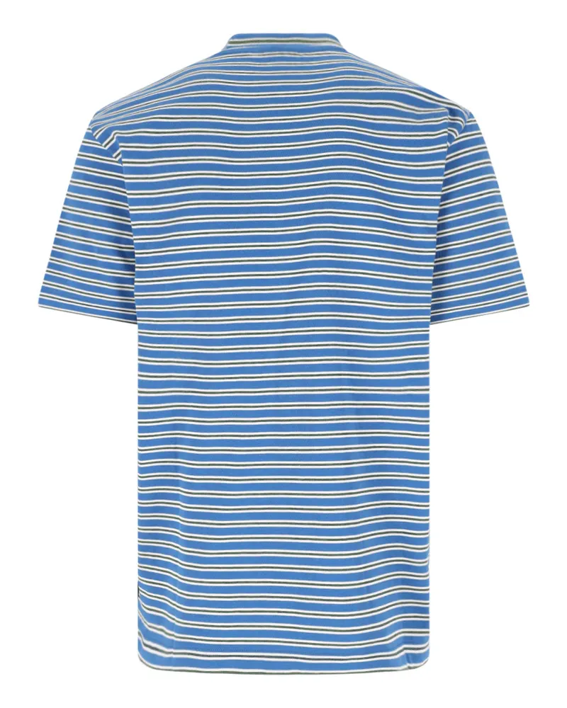 Paul Smith Men's T-Shirts And Polos Blue Organic Cotton Blue