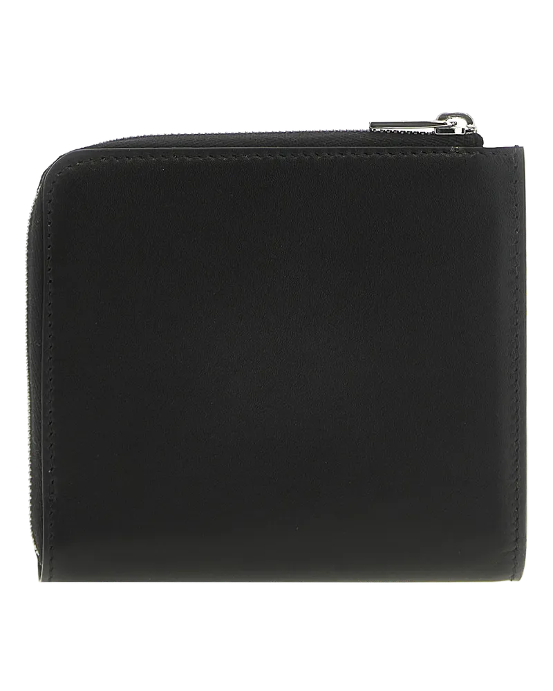 Jil Sander Calfskin Leather Wallet — Black Black
