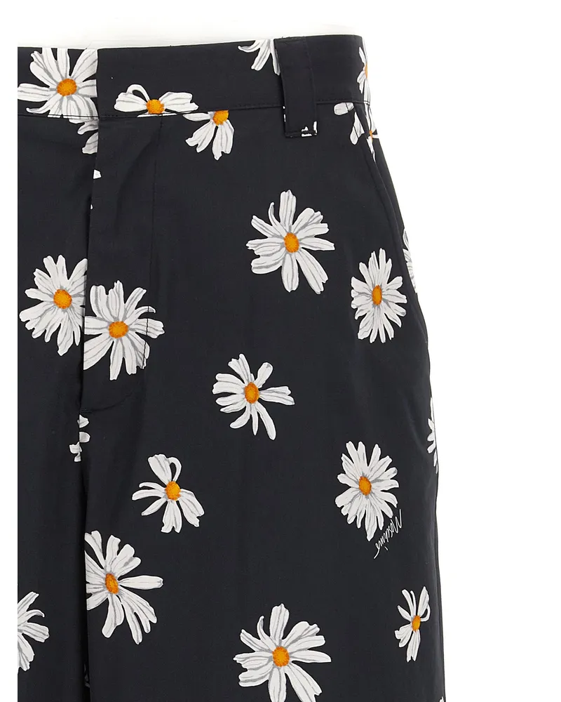 Moschino Men's Black Cotton Bermuda Shorts Black