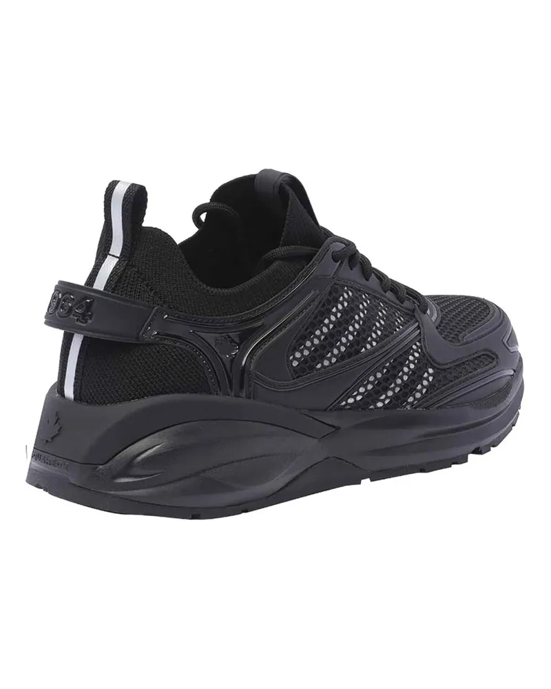 Dsquared2 Men's Dash Logo Lace-Up Sneakers Black Shoes Black