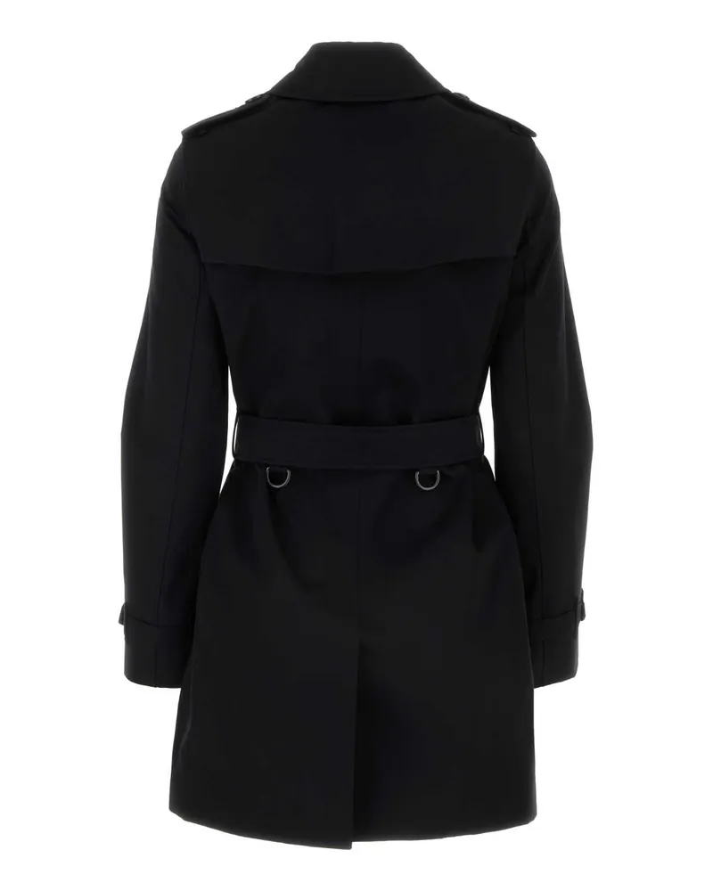 Burberry Women's Black Cotton Trench Black