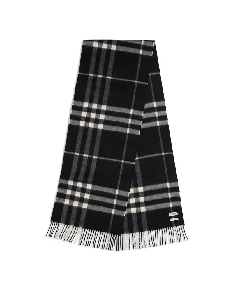 Burberry Women's Black Cashmere Scarf Black