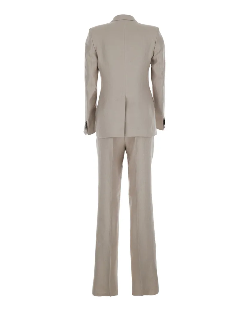Tagliatore Parigi Pant Suit — Beige Beige