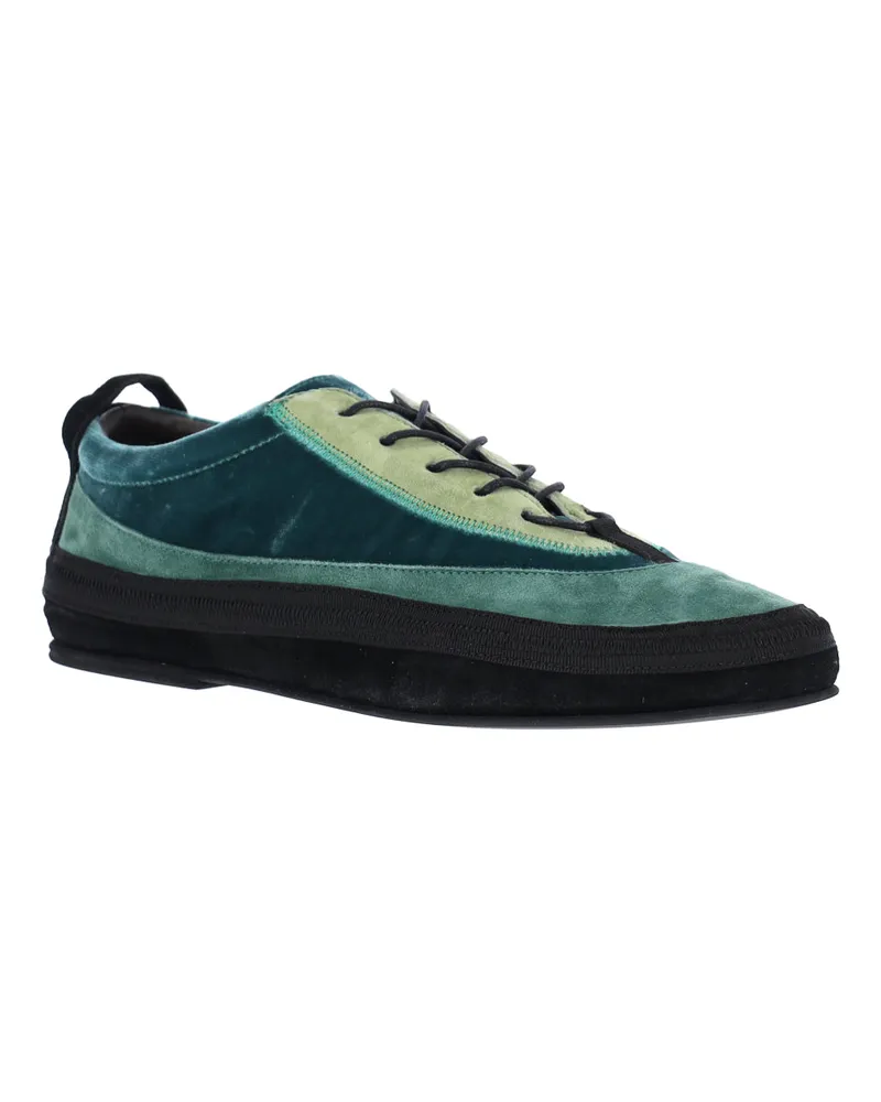 RANRA Men's Sneakers Green Leather Green