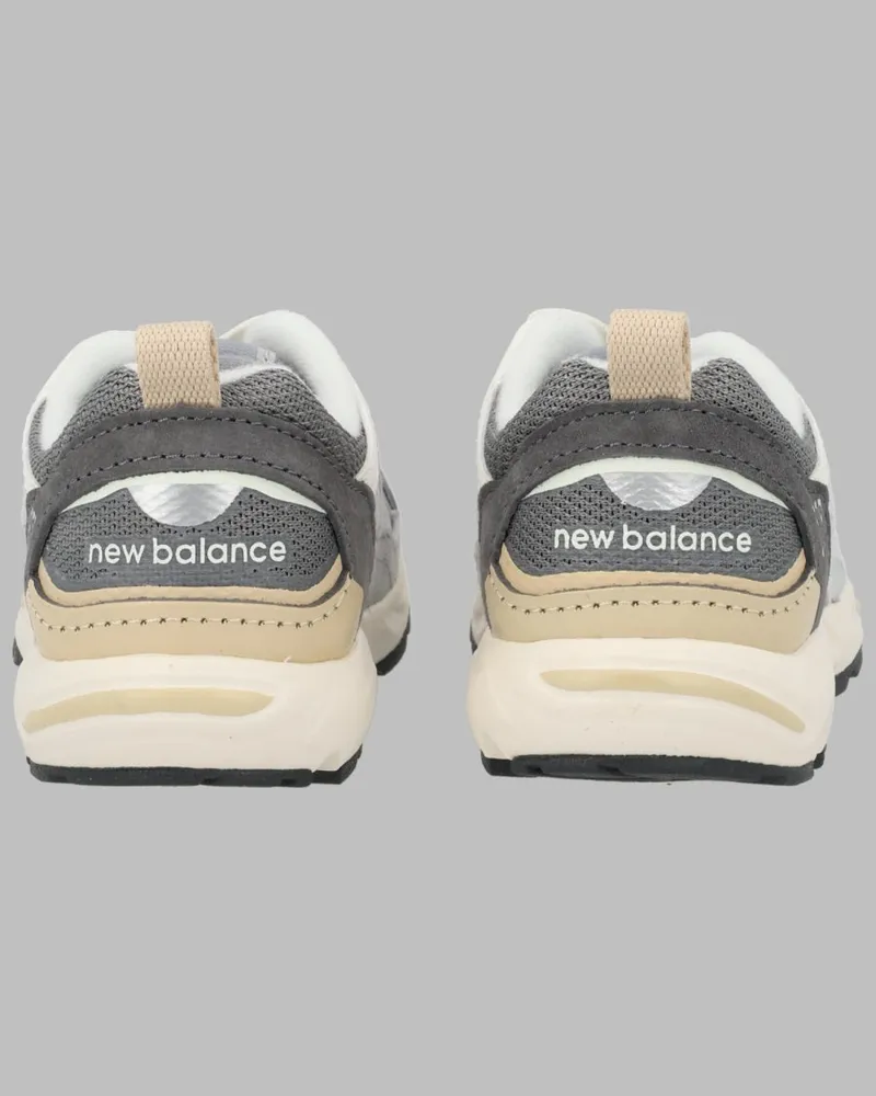 New Balance Heritage Leather-Textile Sneakers — Gray Gray