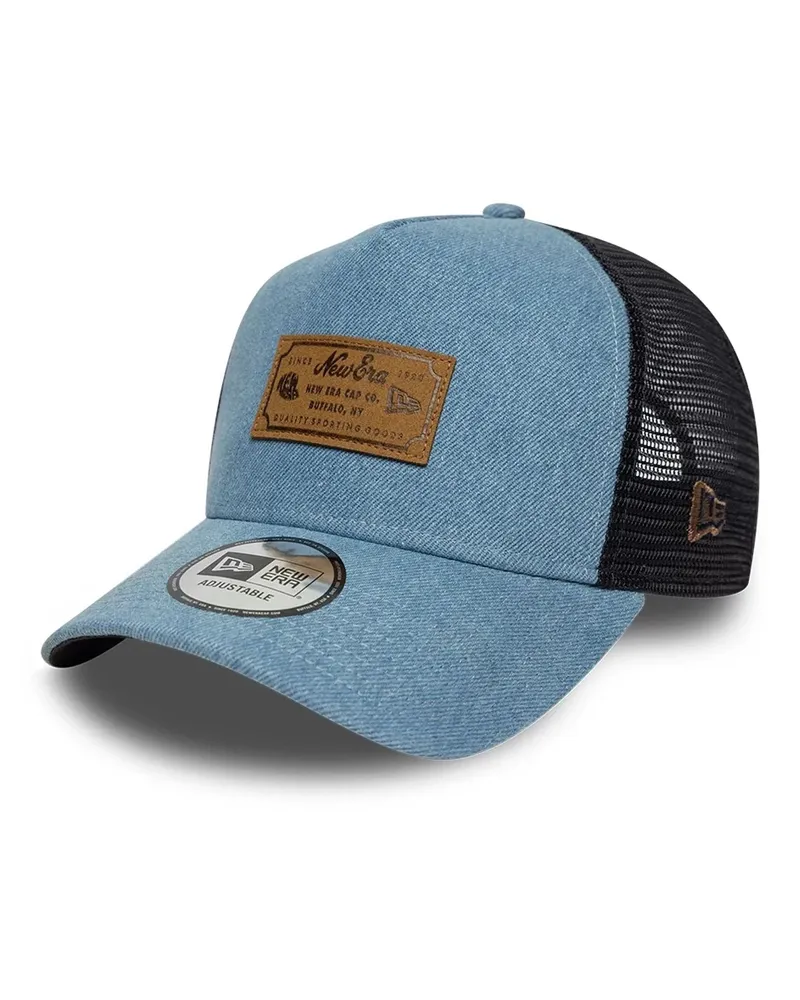 New Era Unisex Trucker Cap 9forty A-Frame Sky Blue Denim Cotton Hat Blue