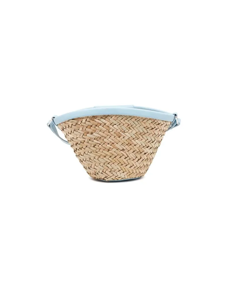 Pinko Women's Beach Bag Nude-Light Blue Cowhide - Other Nude/light Beige