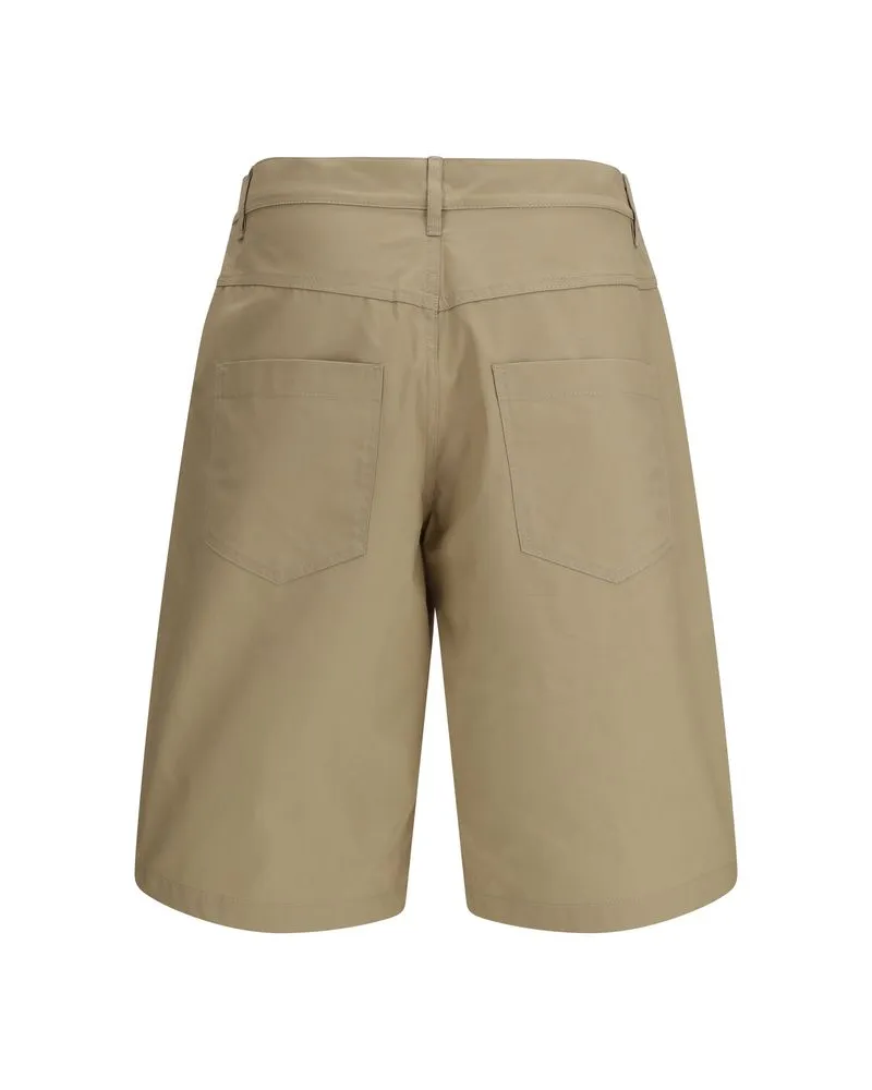 Moschino Men's Beige Cotton Bermuda Shorts Beige