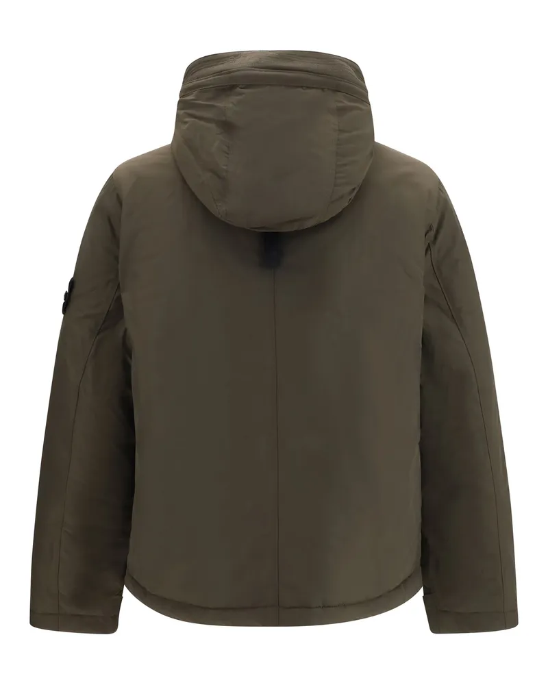 Stone Island Men's Padded Micro Twill Jacket Coal Grey Down Coat Gray