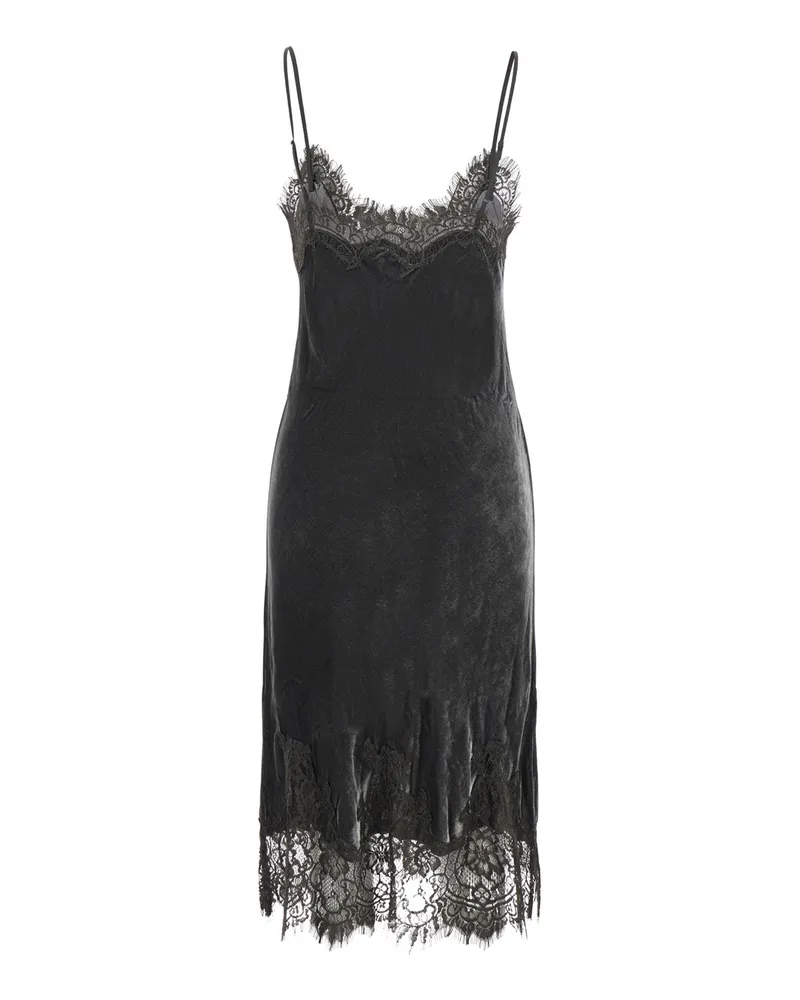 Gold Hawk Clothing Women V-Neck Dress Velvet Coco Grey Rayon Gray