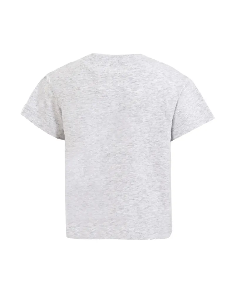Palm Angels Bear-Embroidered T-Shirt — Gray Gray