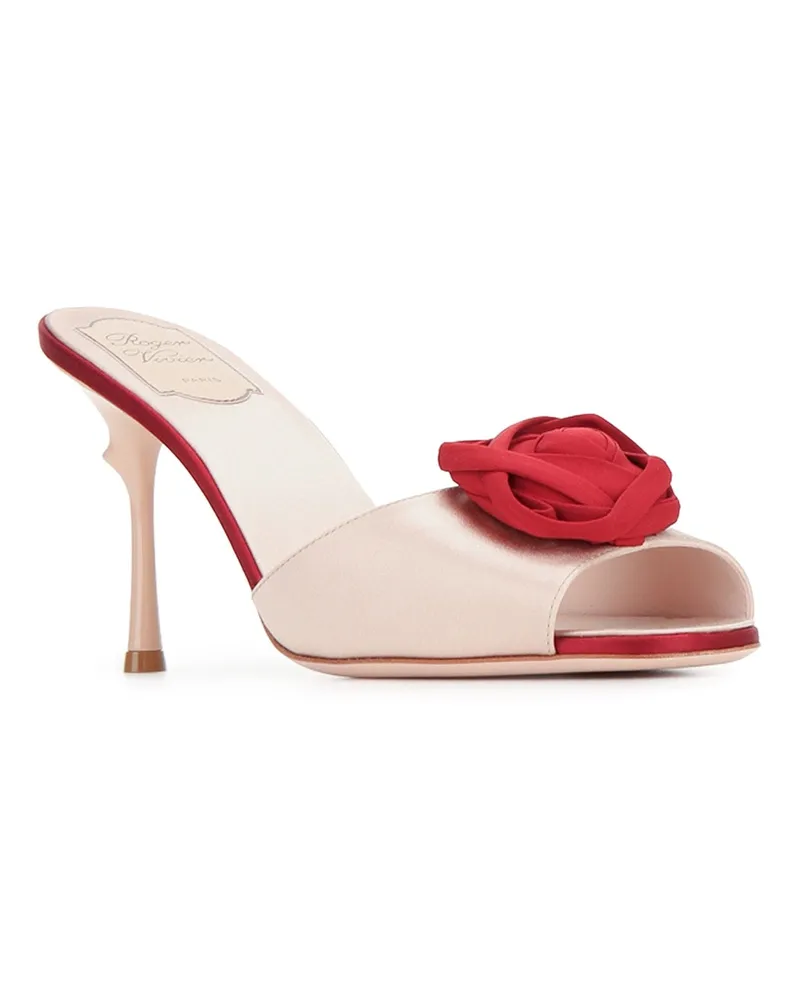Roger Vivier Women's Epine Rose Mule 85 M014danzar602ciliegia Scarpe Con Tacco High Heel Shoes Pink