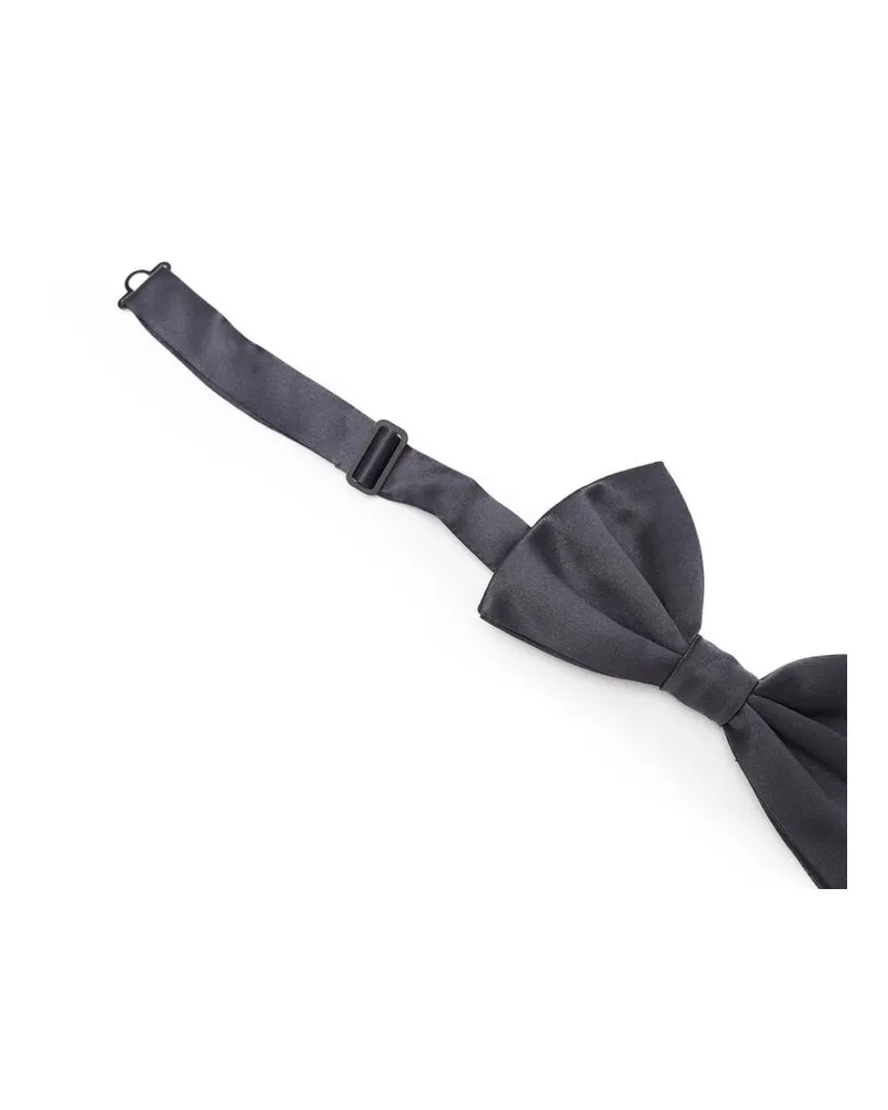 Dolce & Gabbana Men's Gray Silk Bowtie Accessory Gray