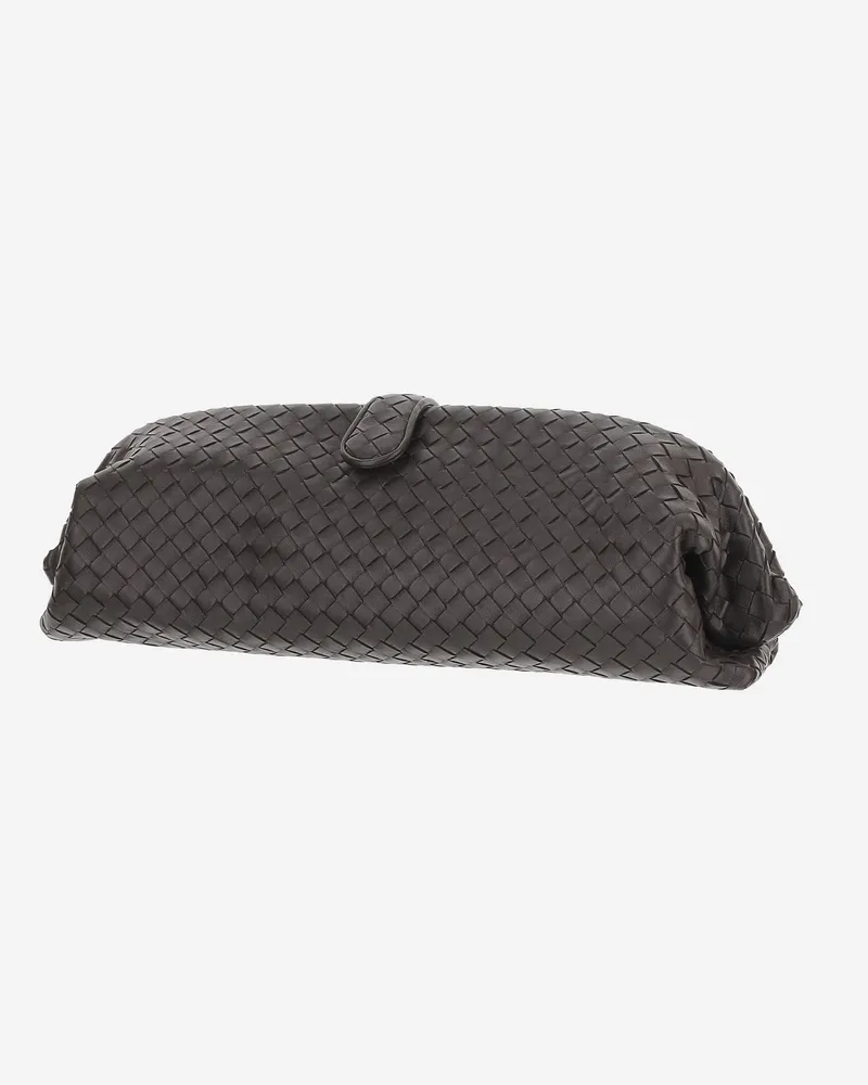 Bottega Veneta Women's Clutch Lauren 1979 Brown Lambskin Leather Bags Brown