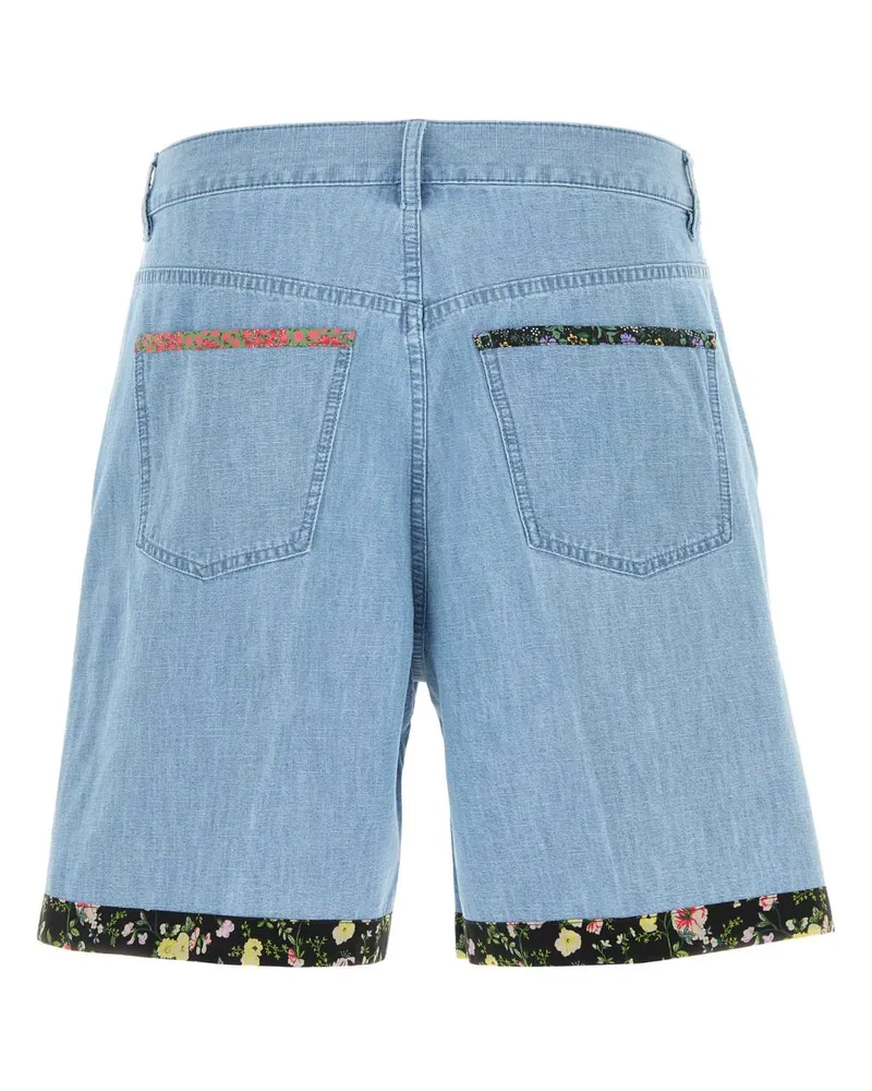Valentino Garavani Men's Denim Bermuda Shorts Denimblulavchiaro Exterior: Cotton Blue