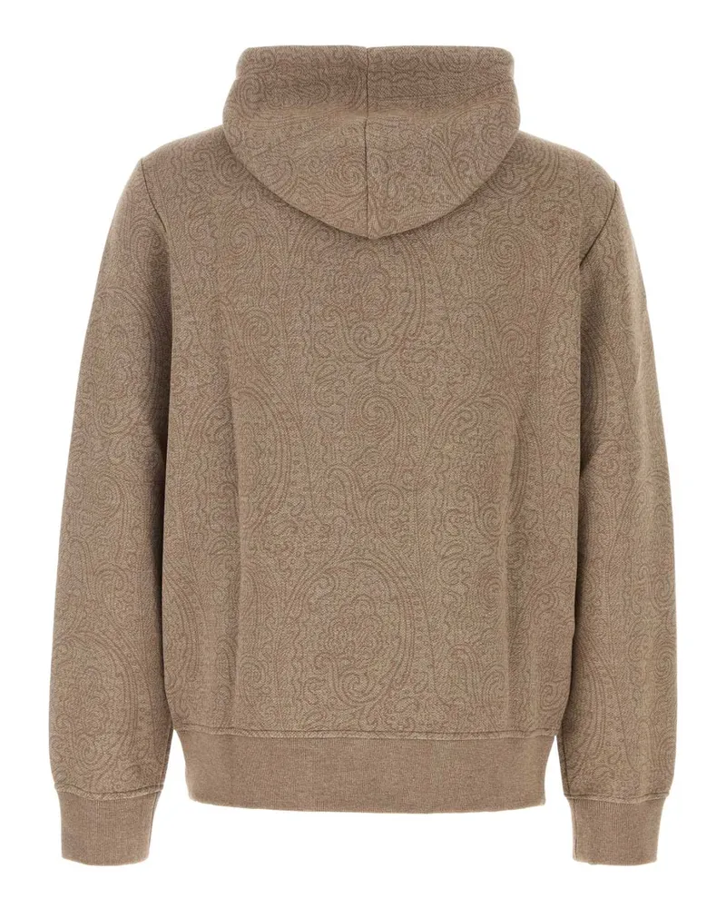 Etro Men's Printed Jersey Sweatshirt S8461 Exterior: Viscose Nylon Maglie Sweater Beige