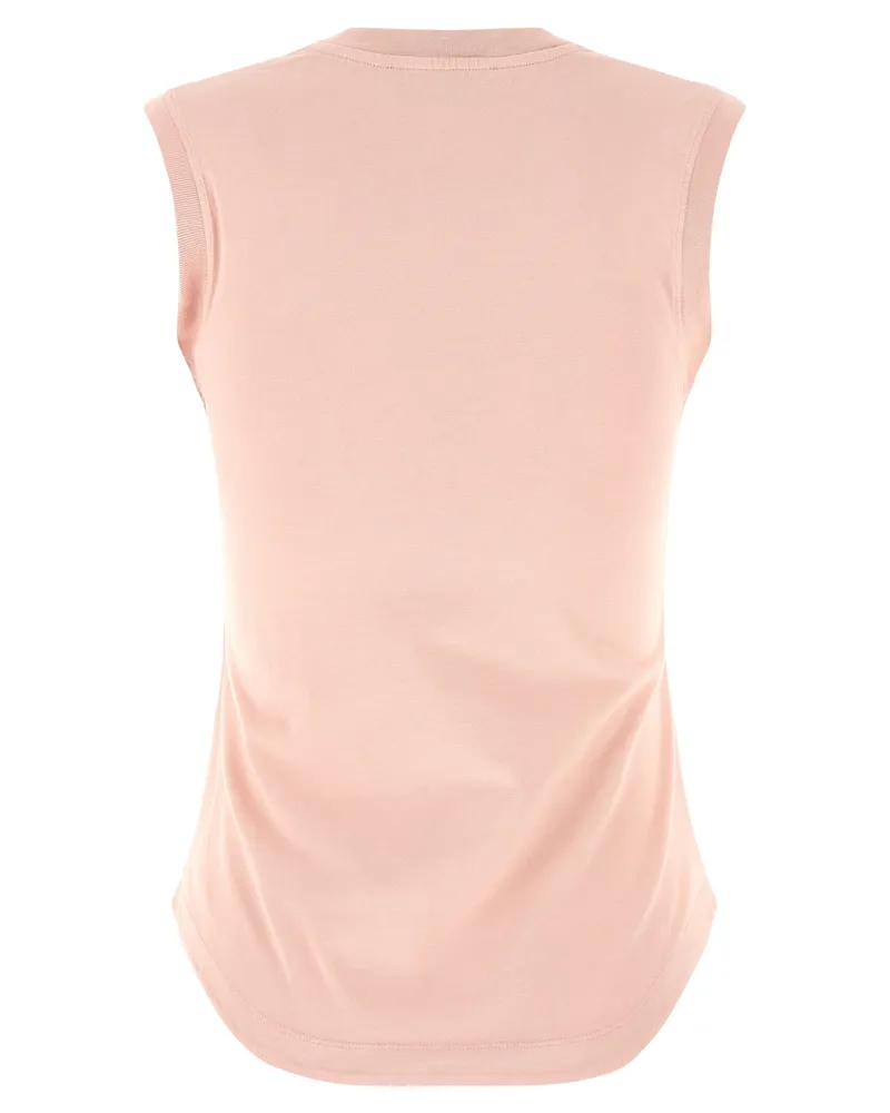 ATTICO Women's Multicolor Cotton Sleeveles T-Shirt Pink