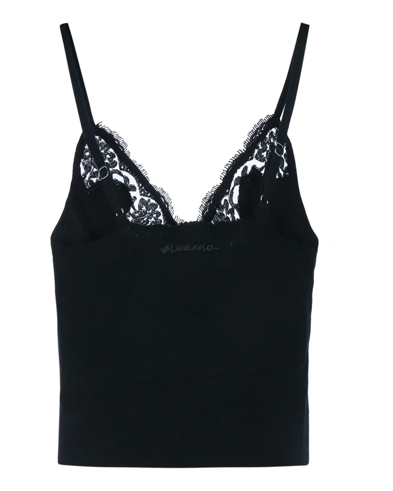 Ermanno Scervino Pizzo Tank Top — Black Black