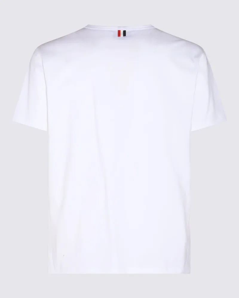 Thom Browne Men's T-Shirts And Polos White _100 % Co White
