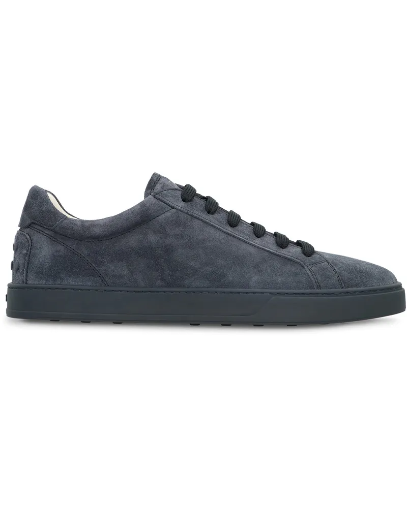 TOD'S Men's Suede Sneakers Blue Calf Trainers 