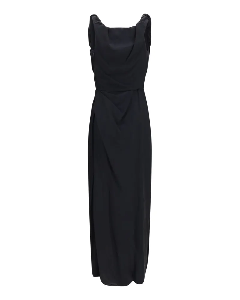 Vivienne Westwood Women's Long Dress Ginnie Black Viscose Black