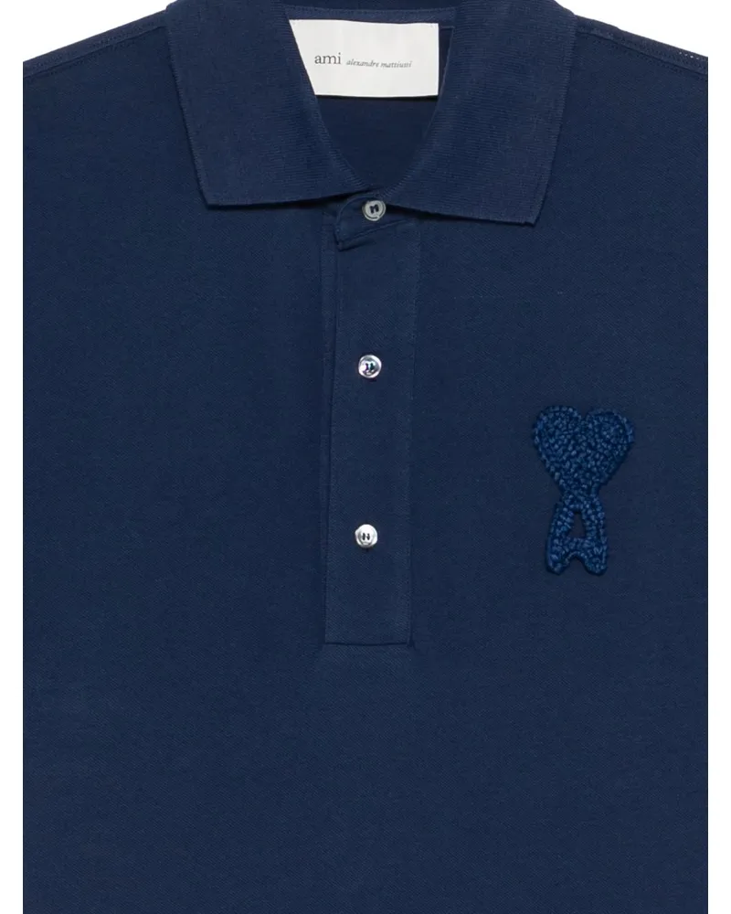 AMI Paris Polo — Navy Navy