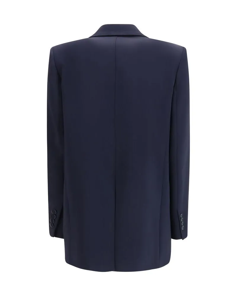 Max Mara Women's Blue Triacetate Blazer Clothing Navy