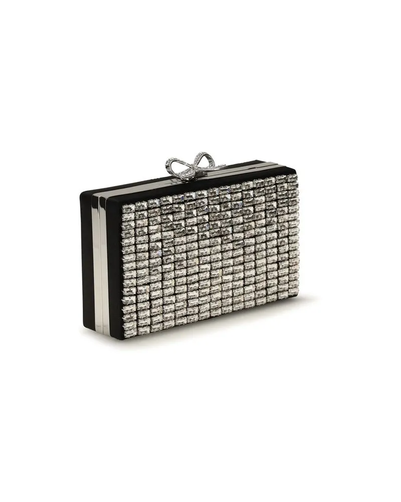Self-Portrait Women's Silver Glass Clutch Bag Silver